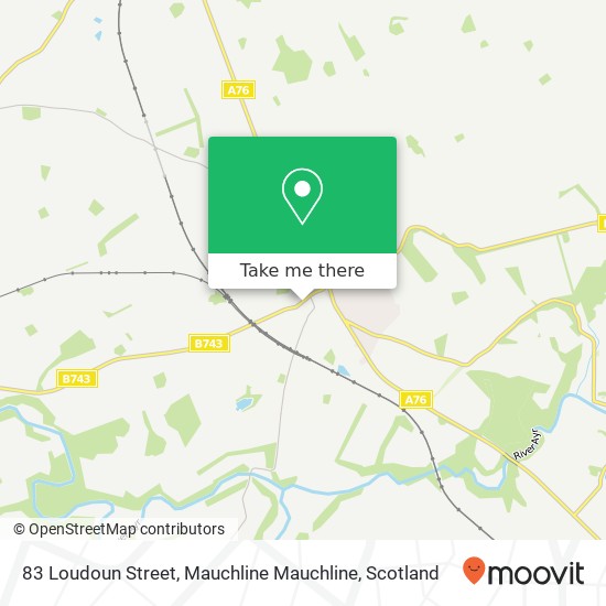 83 Loudoun Street, Mauchline Mauchline map