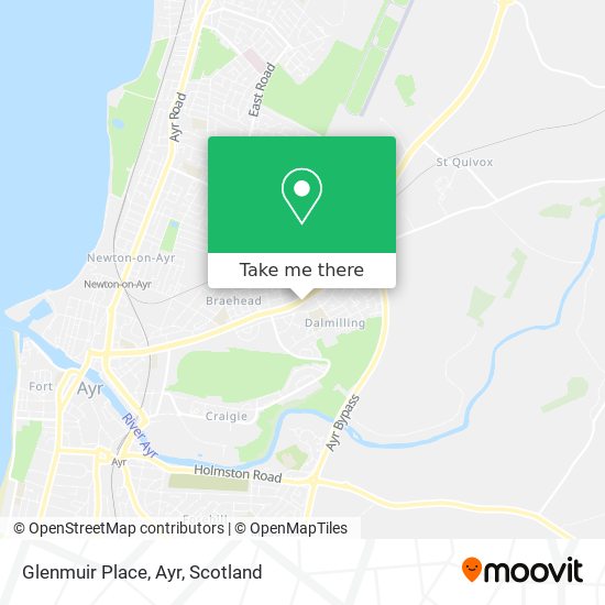 Glenmuir Place, Ayr map