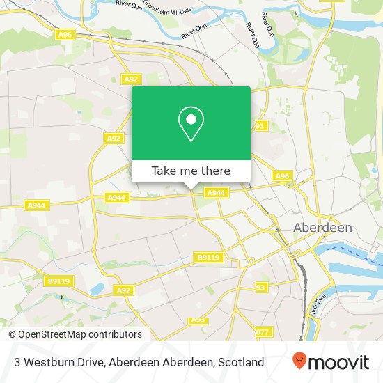 3 Westburn Drive, Aberdeen Aberdeen map
