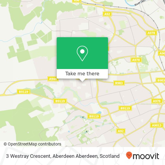 3 Westray Crescent, Aberdeen Aberdeen map