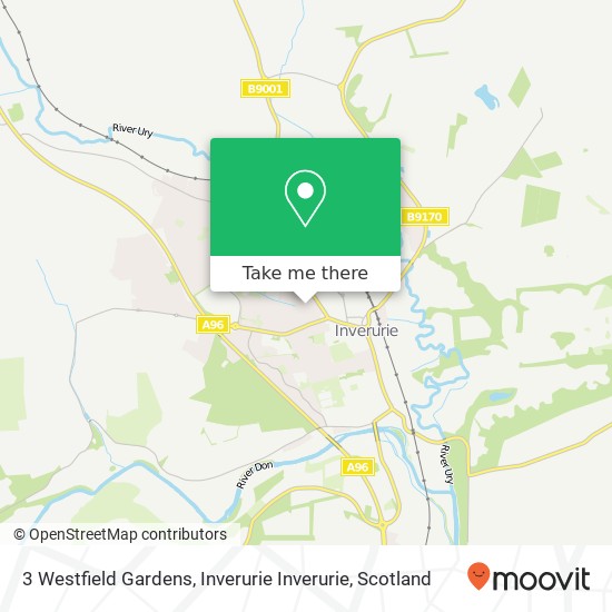 3 Westfield Gardens, Inverurie Inverurie map