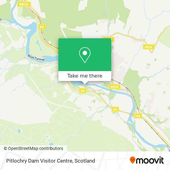 Pitlochry Dam Visitor Centre map