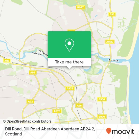 Dill Road, Dill Road Aberdeen Aberdeen AB24 2 map