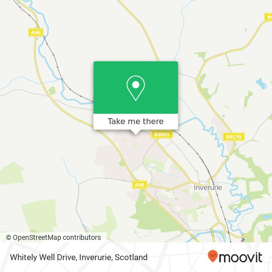 Whitely Well Drive, Inverurie map