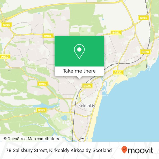 78 Salisbury Street, Kirkcaldy Kirkcaldy map