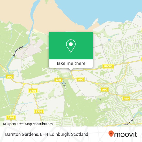 Barnton Gardens, EH4 Edinburgh map