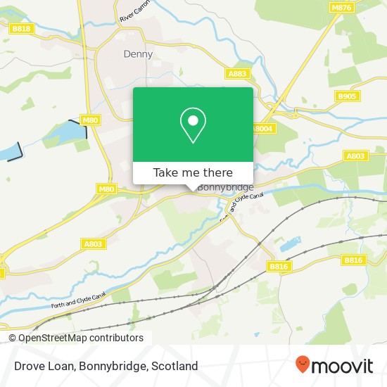Drove Loan, Bonnybridge map