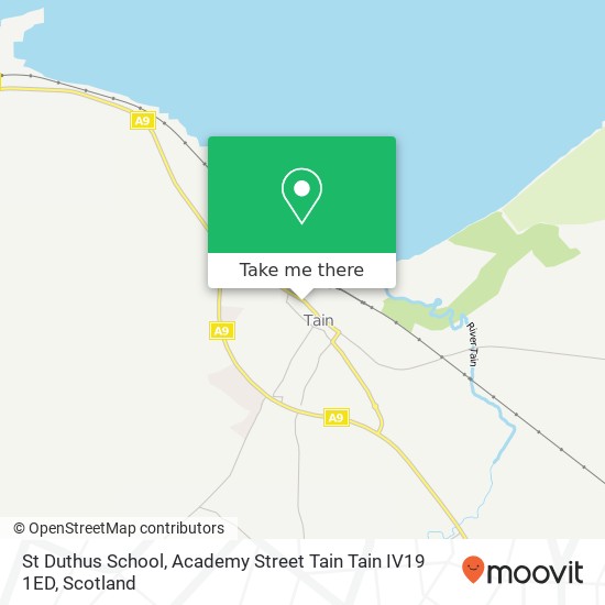 St Duthus School, Academy Street Tain Tain IV19 1ED map