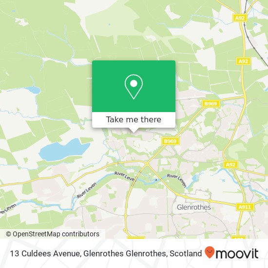 13 Culdees Avenue, Glenrothes Glenrothes map