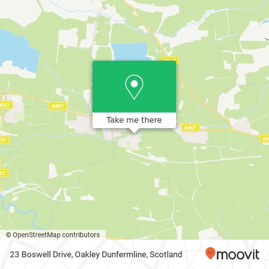 23 Boswell Drive, Oakley Dunfermline map