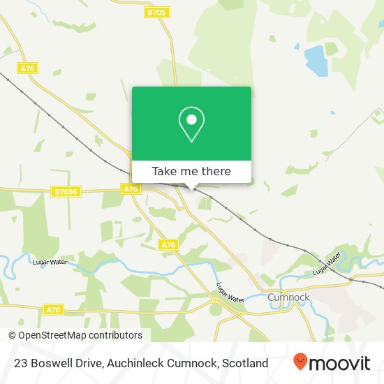 23 Boswell Drive, Auchinleck Cumnock map