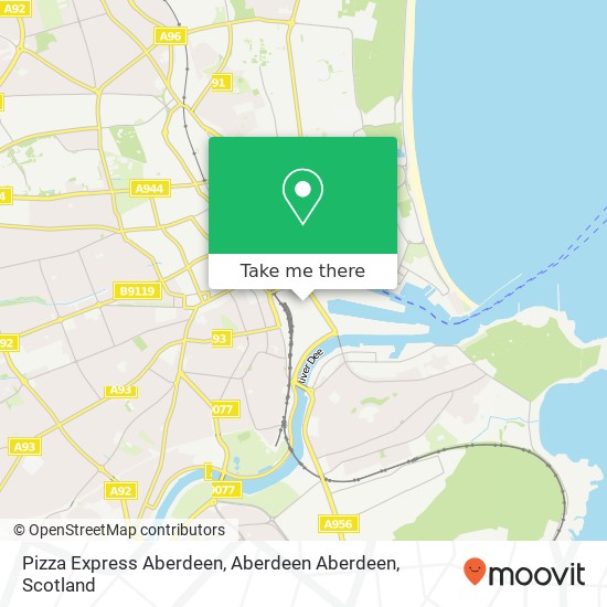 Pizza Express Aberdeen, Aberdeen Aberdeen map