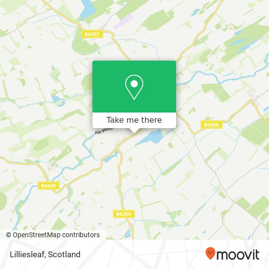 Lilliesleaf map