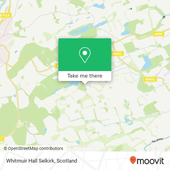Whitmuir Hall Selkirk, Midlem Selkirk map