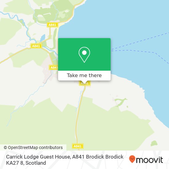 Carrick Lodge Guest House, A841 Brodick Brodick KA27 8 map