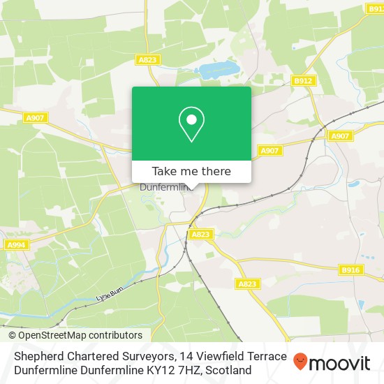 Shepherd Chartered Surveyors, 14 Viewfield Terrace Dunfermline Dunfermline KY12 7HZ map