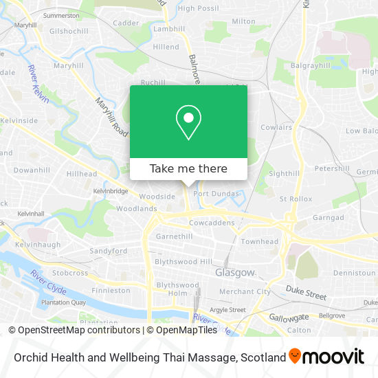 Orchid Health and Wellbeing Thai Massage map