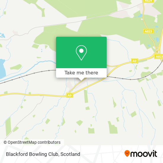 Blackford Bowling Club map