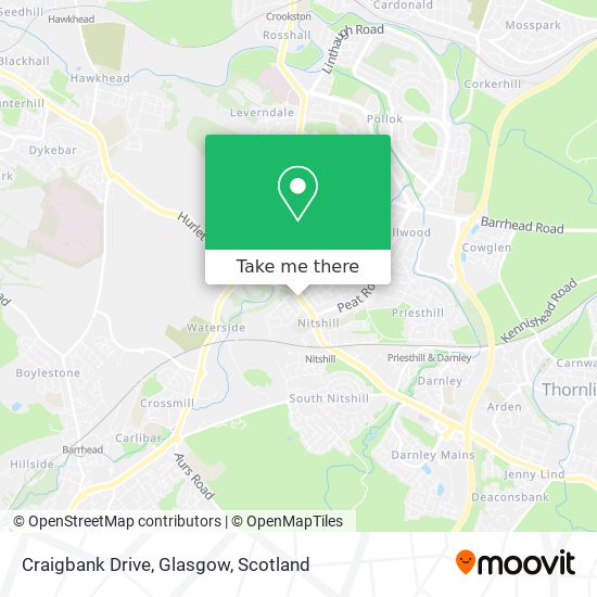 Craigbank Drive, Glasgow map