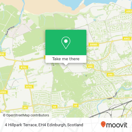 4 Hillpark Terrace, EH4 Edinburgh map