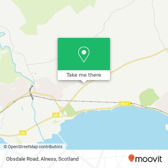 Obsdale Road, Alness map