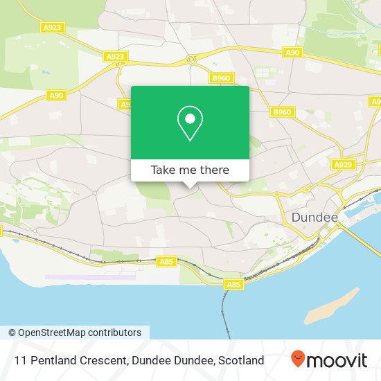 11 Pentland Crescent, Dundee Dundee map
