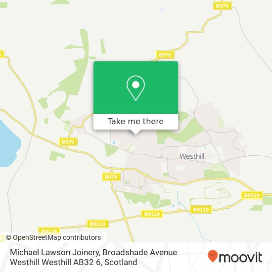 Michael Lawson Joinery, Broadshade Avenue Westhill Westhill AB32 6 map