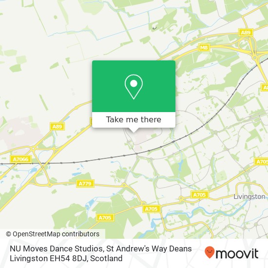 NU Moves Dance Studios, St Andrew's Way Deans Livingston EH54 8DJ map