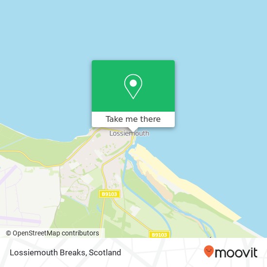 Lossiemouth Breaks map