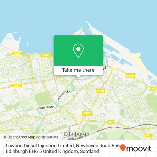 Lawson Diesel Injection Limited, Newhaven Road Eh6 Edinburgh EH6 5 United Kingdom map