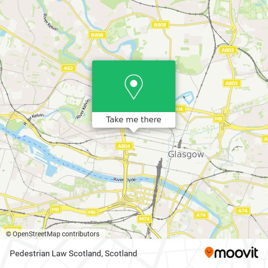 Pedestrian Law Scotland map
