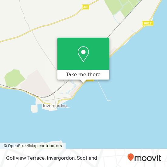 Golfview Terrace, Invergordon map