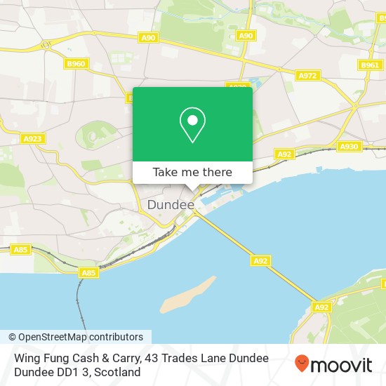 Wing Fung Cash & Carry, 43 Trades Lane Dundee Dundee DD1 3 map