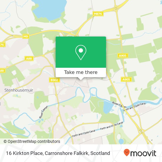 16 Kirkton Place, Carronshore Falkirk map