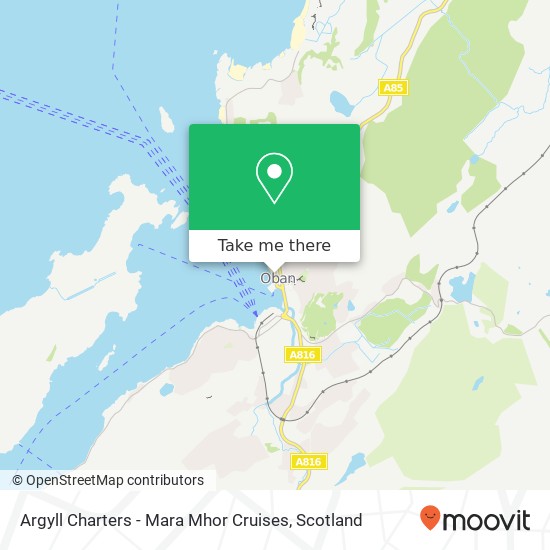 Argyll Charters - Mara Mhor Cruises map