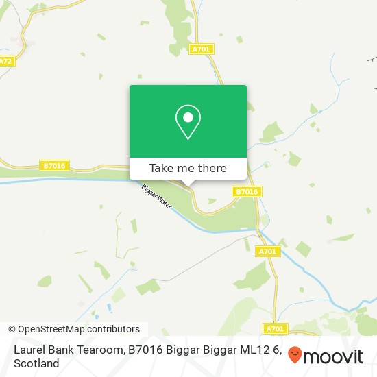 Laurel Bank Tearoom, B7016 Biggar Biggar ML12 6 map