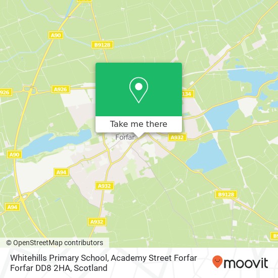 Whitehills Primary School, Academy Street Forfar Forfar DD8 2HA map