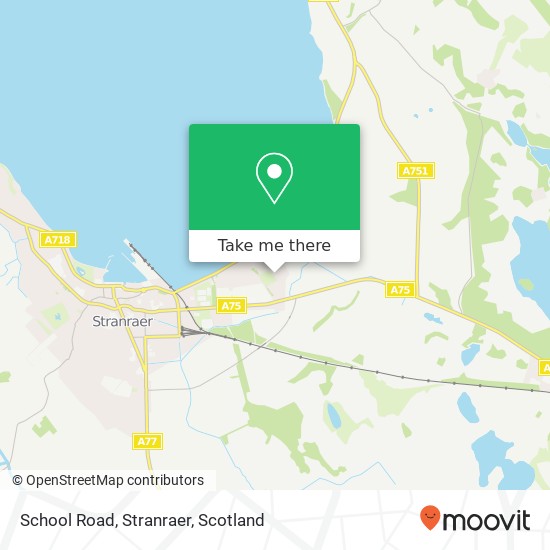 School Road, Stranraer map