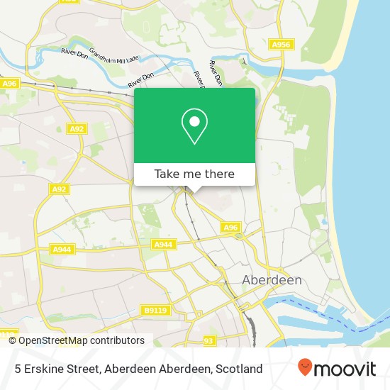 5 Erskine Street, Aberdeen Aberdeen map