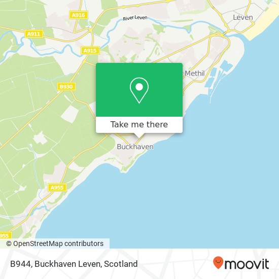 B944, Buckhaven Leven map