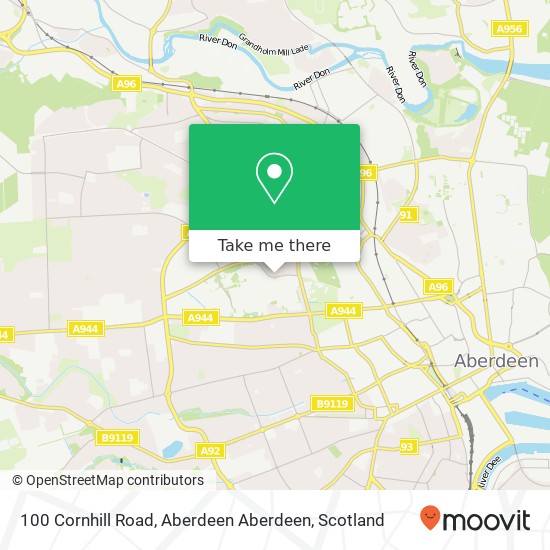 100 Cornhill Road, Aberdeen Aberdeen map