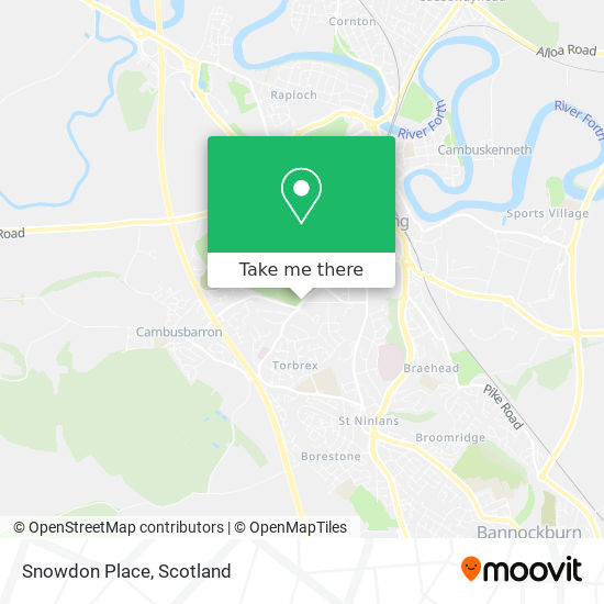 Snowdon Place map