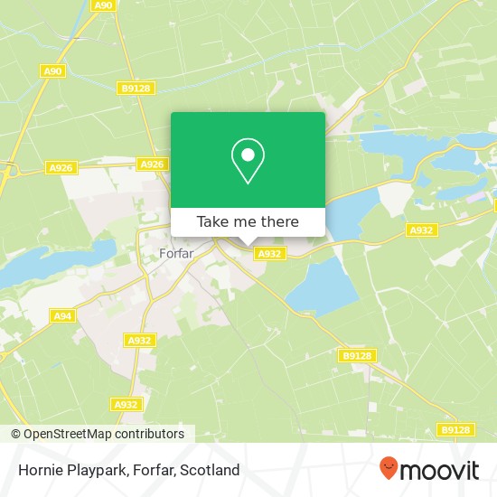 Hornie Playpark, Forfar map