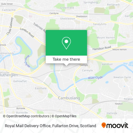 Royal Mail Delivery Office, Fullarton Drive map