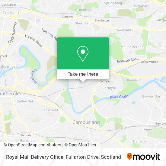 Royal Mail Delivery Office, Fullarton Drive map