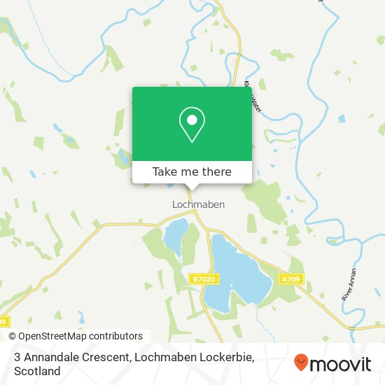 3 Annandale Crescent, Lochmaben Lockerbie map