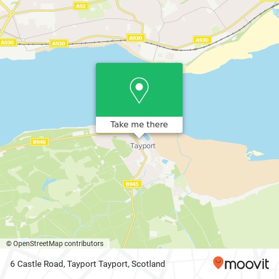 6 Castle Road, Tayport Tayport map