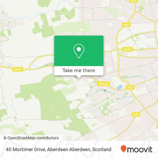 40 Mortimer Drive, Aberdeen Aberdeen map