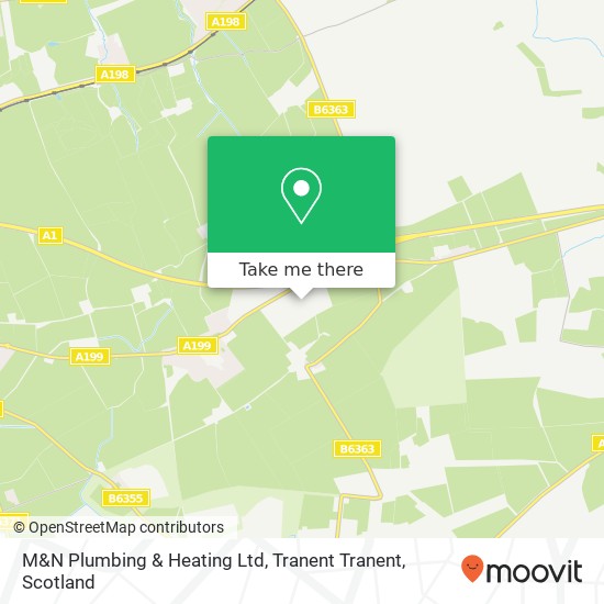 M&N Plumbing & Heating Ltd, Tranent Tranent map