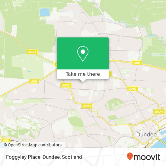 Foggyley Place, Dundee map